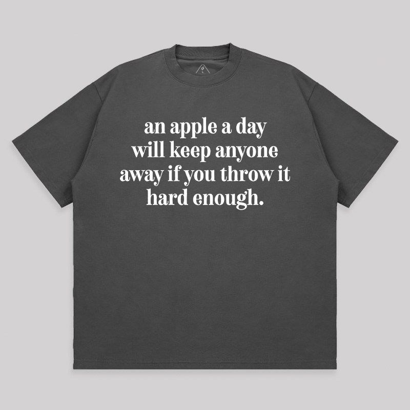 An Apple A Day Unisex Oversized T-shirt