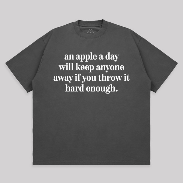 An Apple A Day Unisex Oversized T-shirt