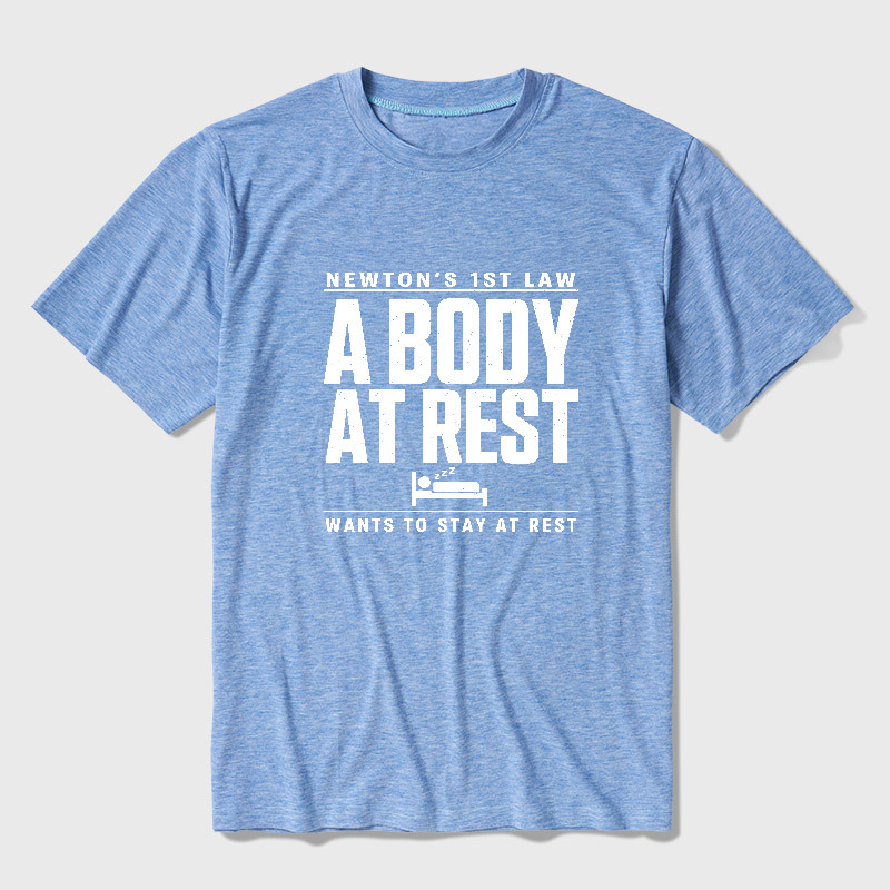 Newton's First Law Geek Ultra Soft Heather Tee