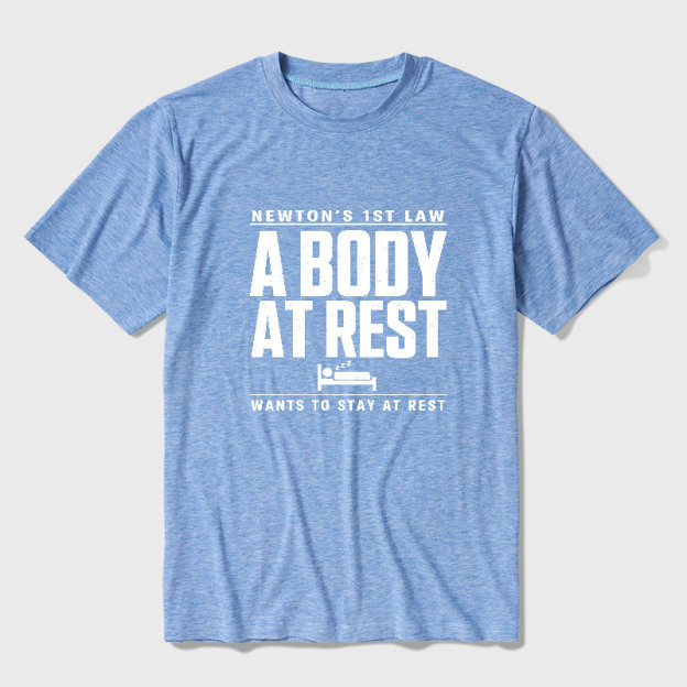 Newton's First Law Geek Ultra Soft Heather Tee