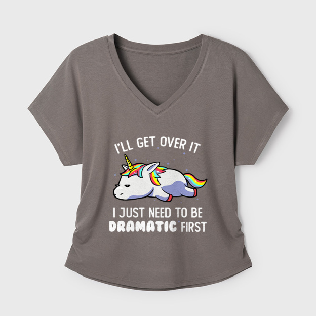 I Just Need To Be Dramatic Geek Dolman Sleeve V-Neck Shirt