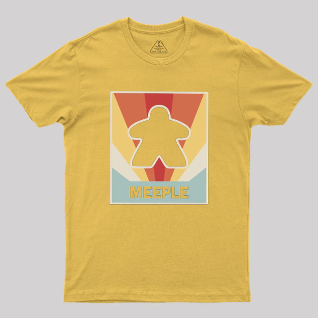 Vintage MEEPLE Boardgame Geek T-Shirt