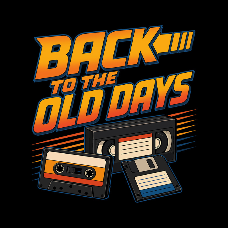 Back To The Old Days Geek T-Shirt