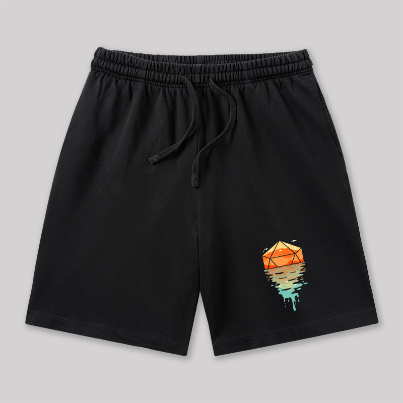 DnD Dungeons & Dragons Geeky Washed Shorts