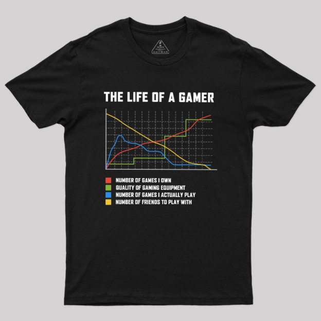 The Life Of A Gamer Geek T-Shirt