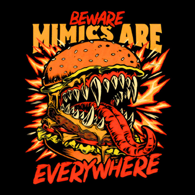 Burger Mimic RPG Geek T-Shirt