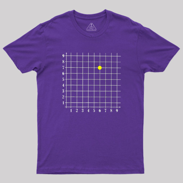 Coordinate 6 7 Funny Math Geek T-Shirt