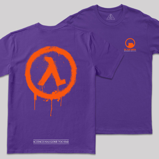 Black Mesa Front and Back Printing Geek T-Shirt