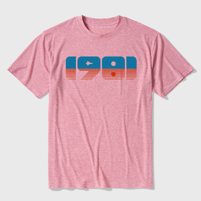 80s Space Age Mission Ultra Soft Heather Tees