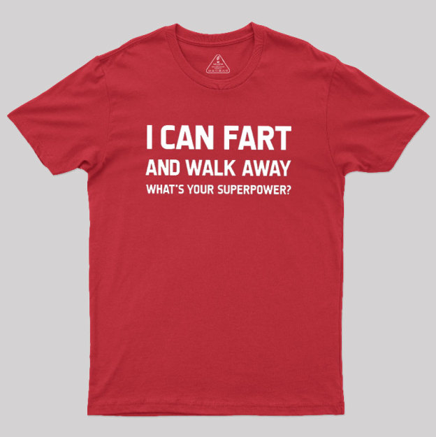 Humorous Superpower Geek T-Shirt