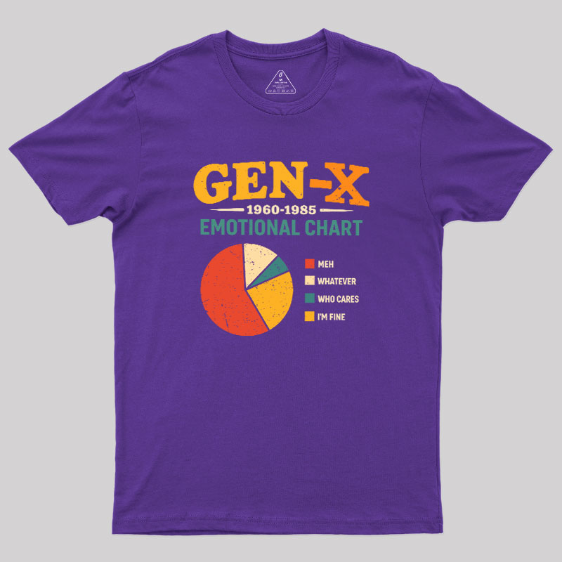 Gen?X Emotional Chart Geek T-Shirt