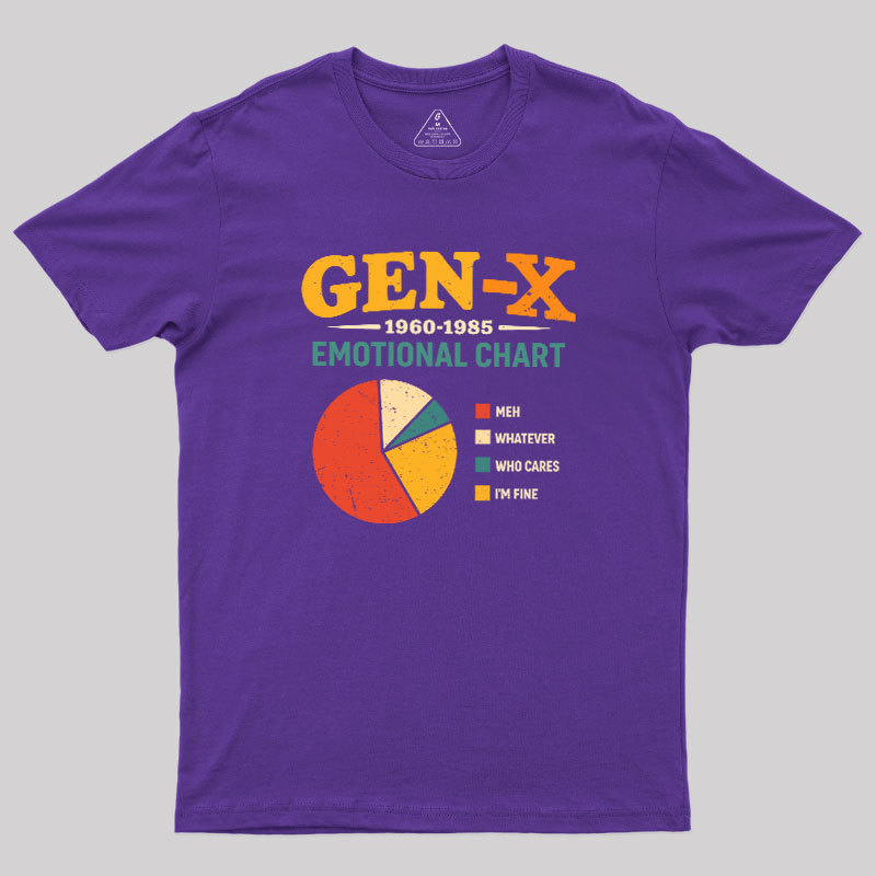 Gen?X Emotional Chart Geek T-Shirt