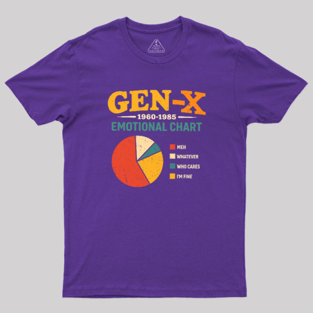 Gen?X Emotional Chart Geek T-Shirt
