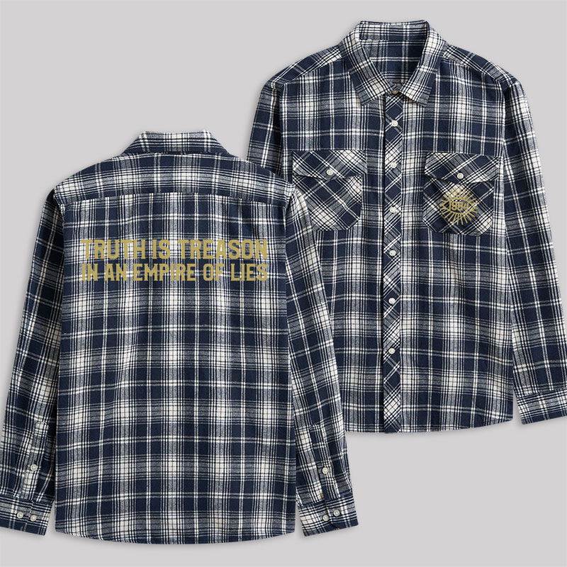 1984 Orwell Plaid Flannel Shirt