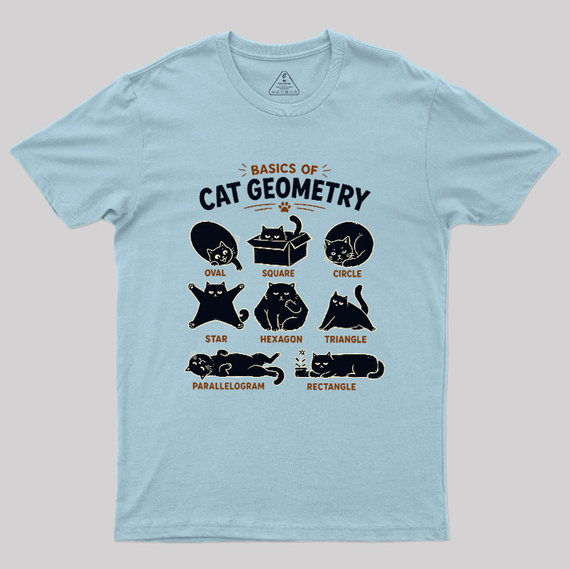 Basic Of Cat Geometry Geek T-Shirt