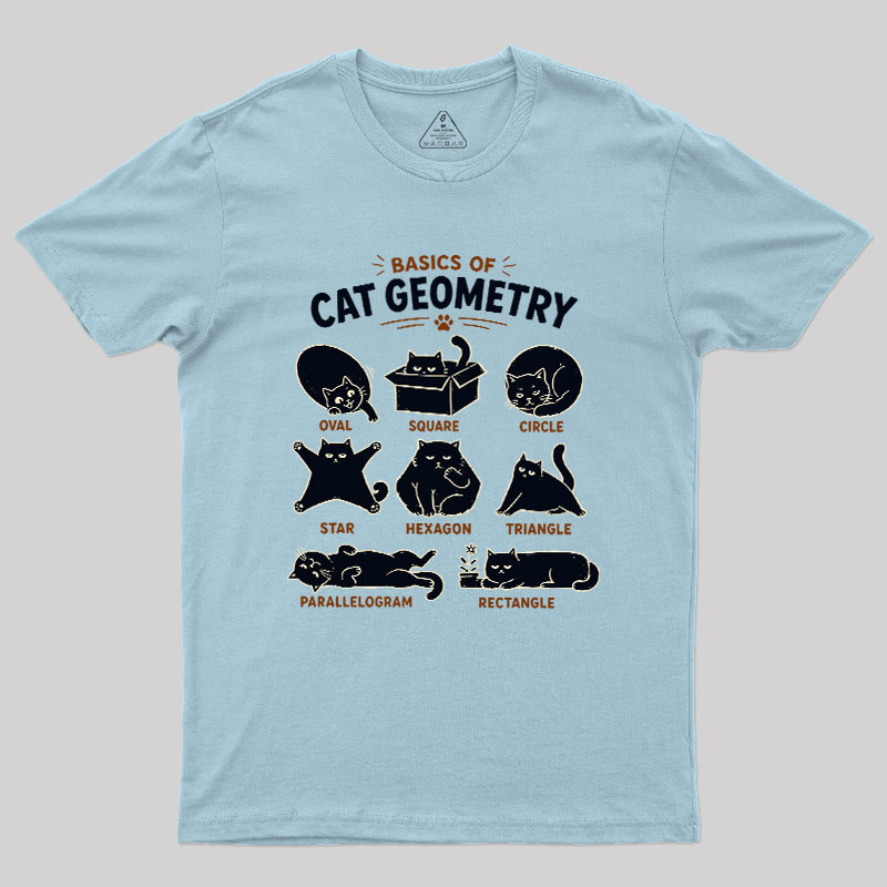 Basic Of Cat Geometry Geek T-Shirt