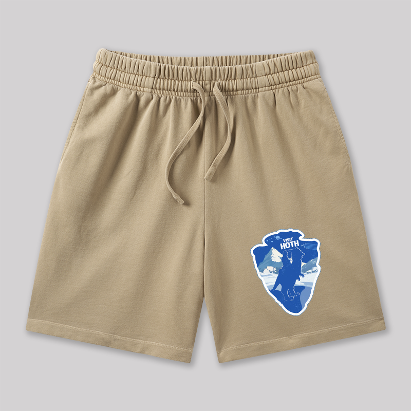 Visit Hoth Geeky Washed Shorts