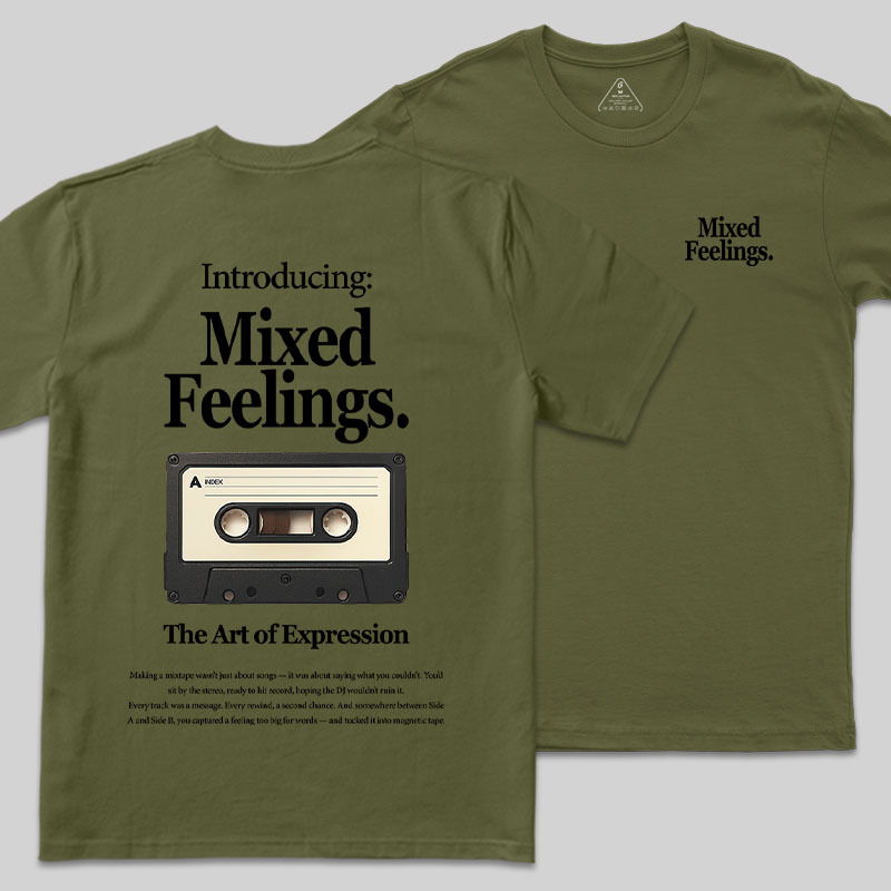 Mixed Feelings Front and Back Printing Geek T-Shirt