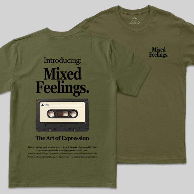 Mixed Feelings Front and Back Printing Geek T-Shirt
