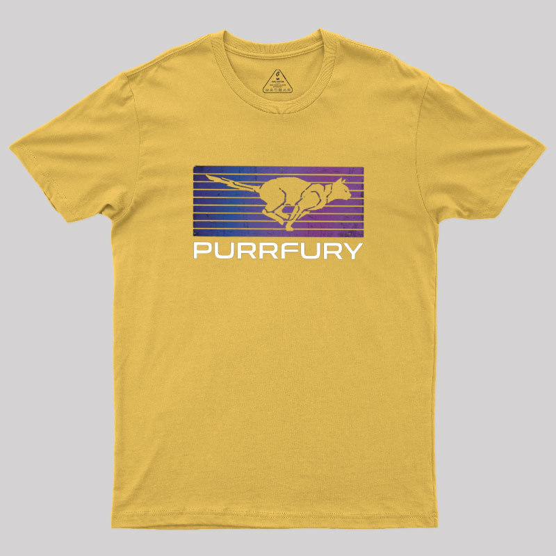Purrfury Cat Wick Geek T-Shirt