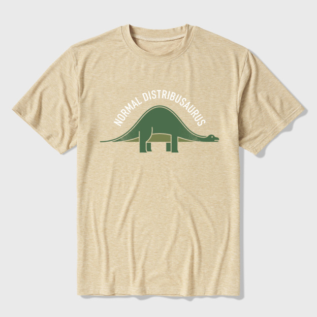 Normal Distribusaurus Ultra Soft Heather Tees