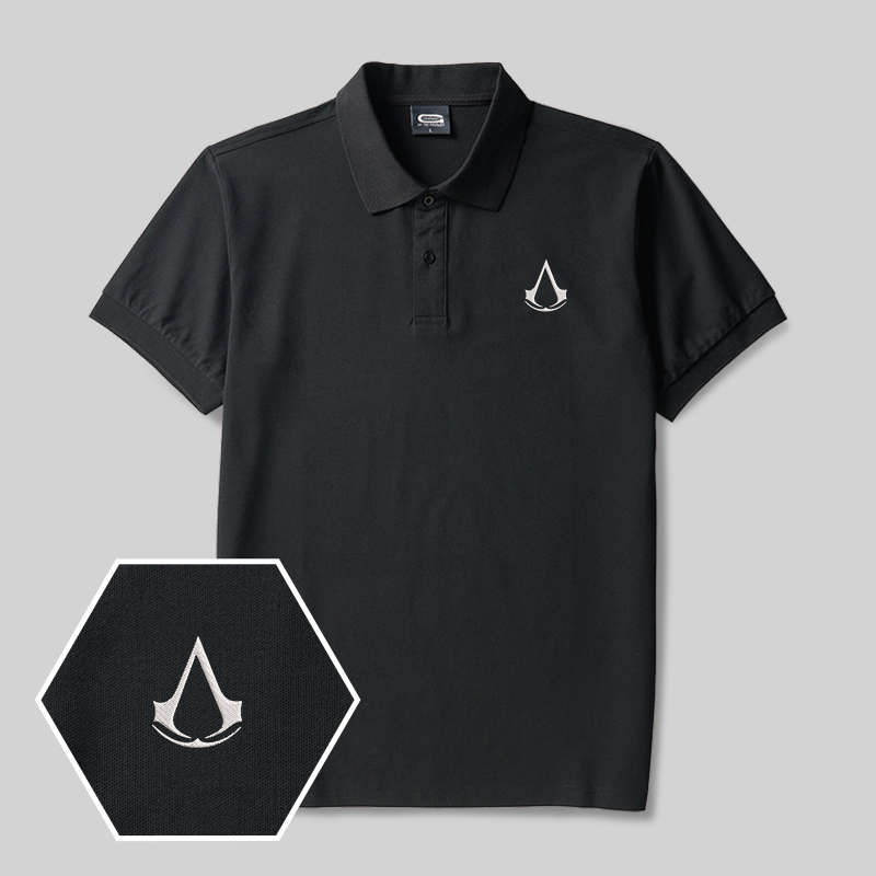 Assassin's Creed Geek Embroidered Polo Shirt