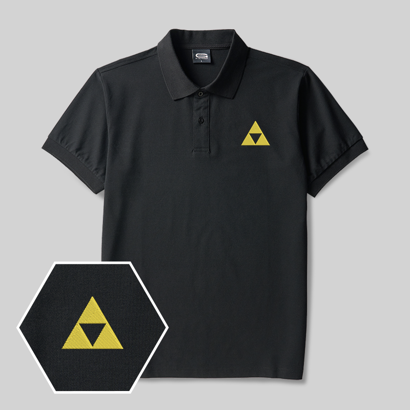 Zelda Geek Embroidered Polo Shirt