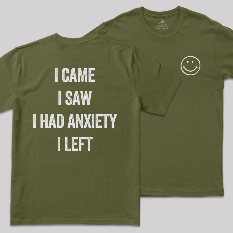 Social Anxiety Chronicles Front and Back Printing Geek T-Shirt