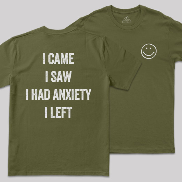 Social Anxiety Chronicles Front and Back Printing Geek T-Shirt