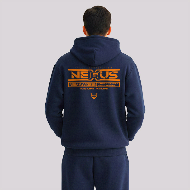 Tyrell Corp Front and Back Printed Geek Fleece Hoodie Set