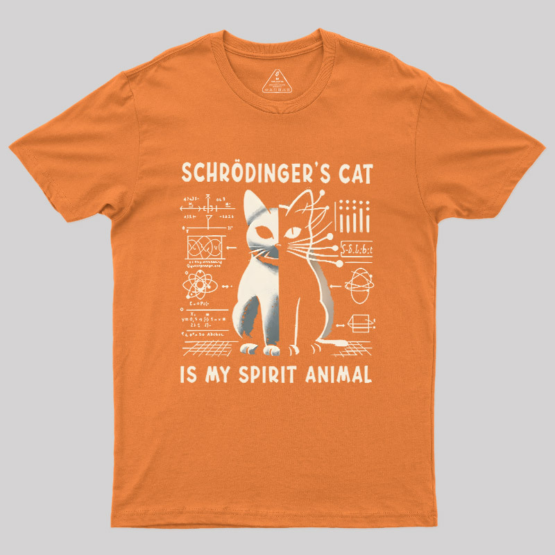 Schrodinger's Сat Science Nerd T-Shirt