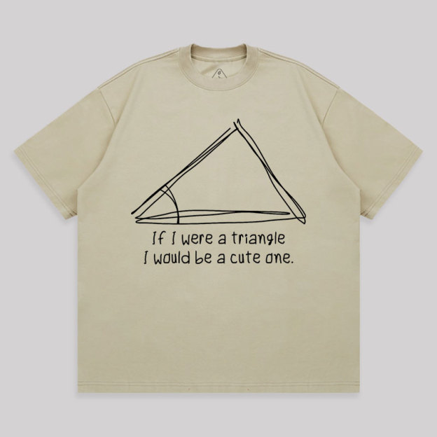 A Cute Triangle Unisex Oversized T-shirt