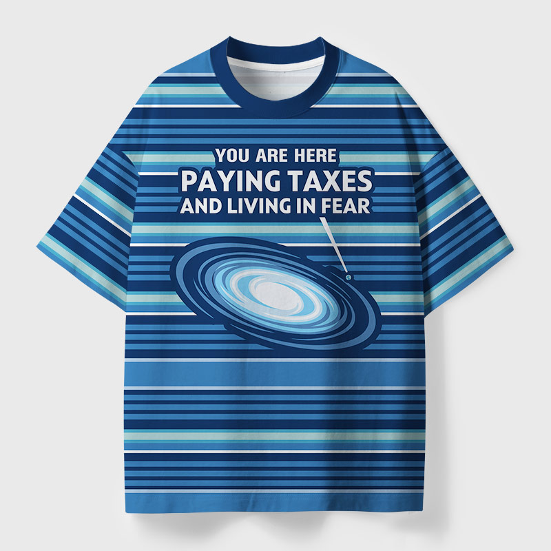 You Are Here Geek Eco Oversized Graphic Tees