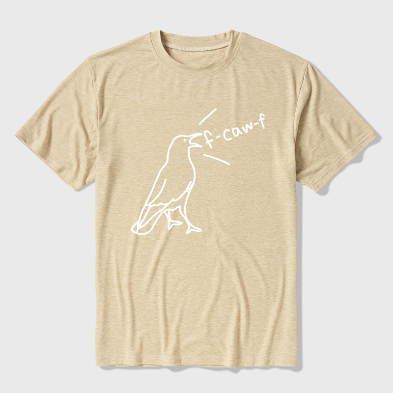 Funny Crow Sarcastic Bird Ultra Soft Heather Tees