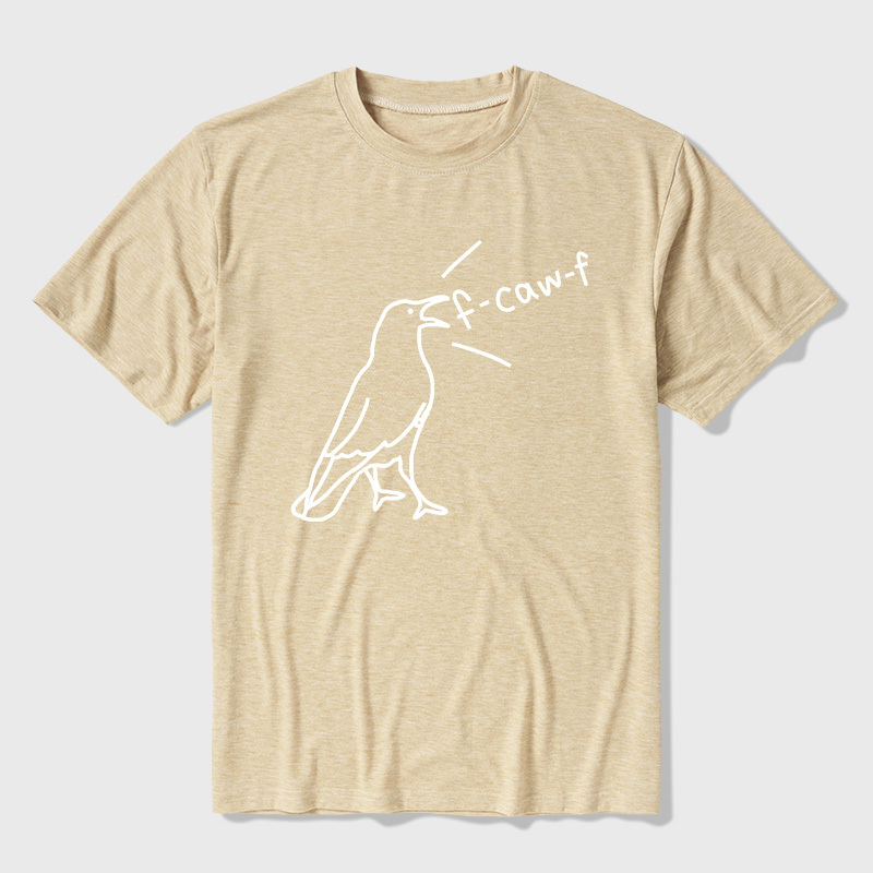 Funny Crow Sarcastic Bird Ultra Soft Heather Tees