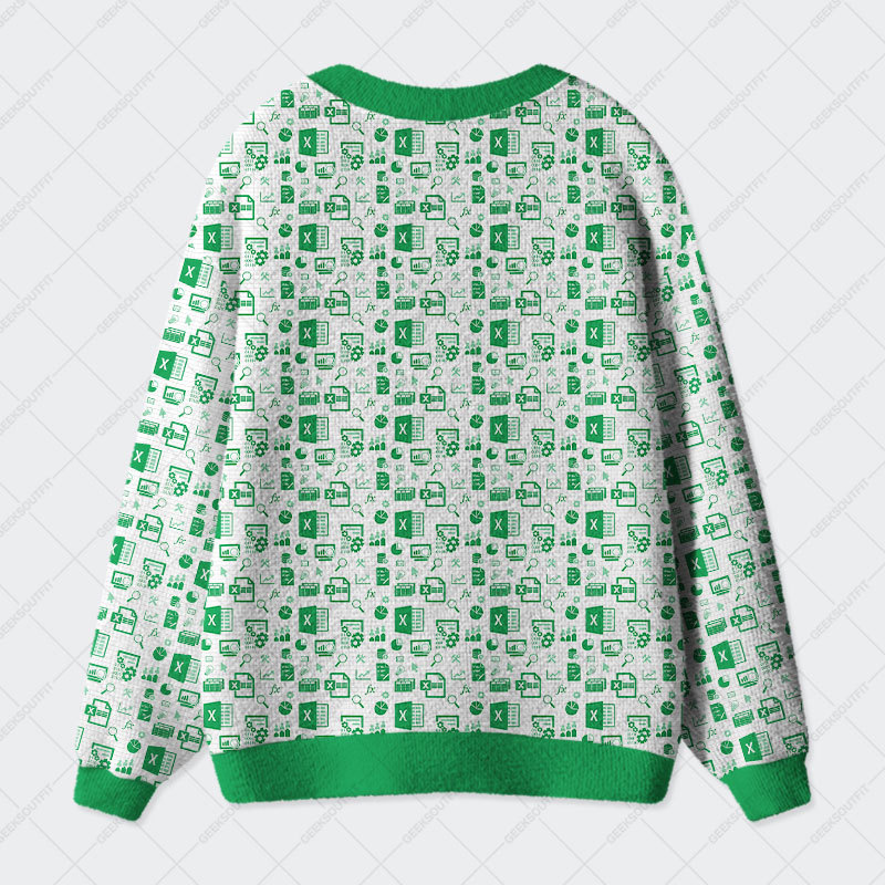 Spreadsheet Geek Ugly Cardigan Sweaters 