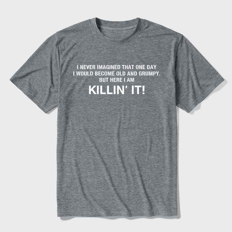 Old and Grumpy Ultra Soft Heather Tee