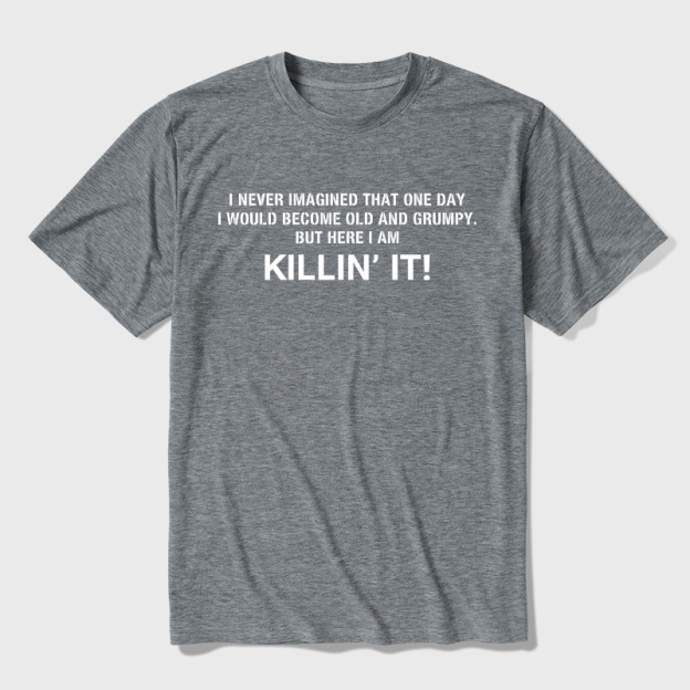 Old and Grumpy Ultra Soft Heather Tee