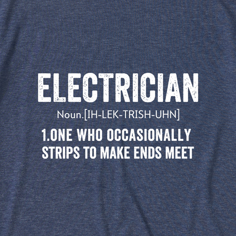 Electrical Engineer Technician Funny Definition Ultra Soft Heather Tee