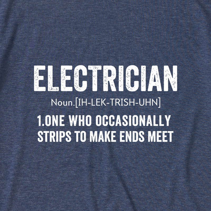 Electrical Engineer Technician Funny Definition Ultra Soft Heather Tee