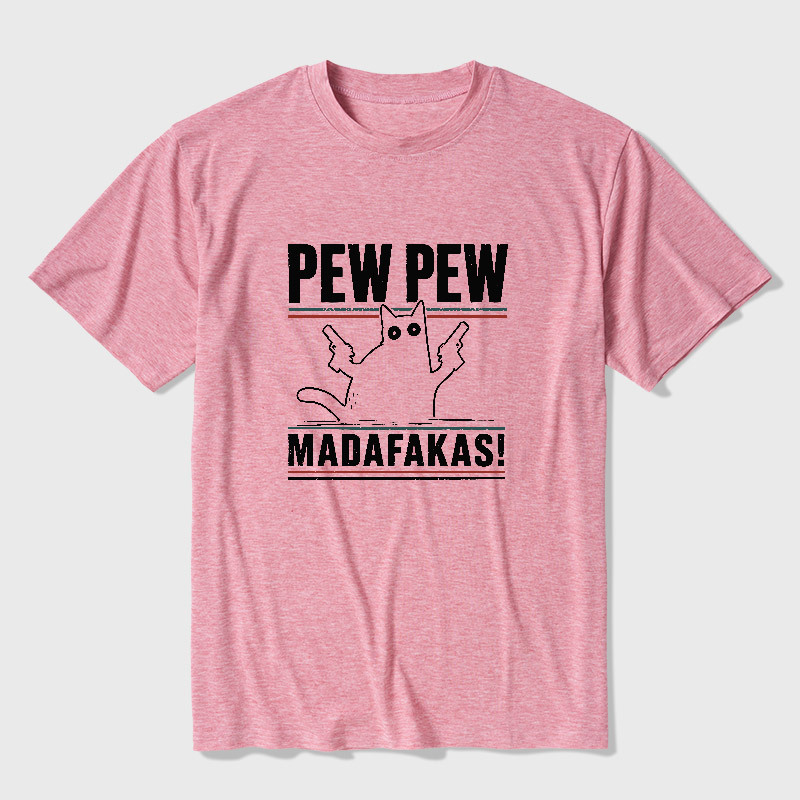 Pew Pew Madafakas Ultra Soft Heather Tee