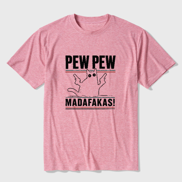 Pew Pew Madafakas Ultra Soft Heather Tee