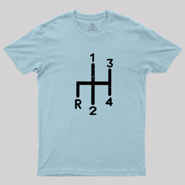Classic Car Gearstick Geek T-Shirt