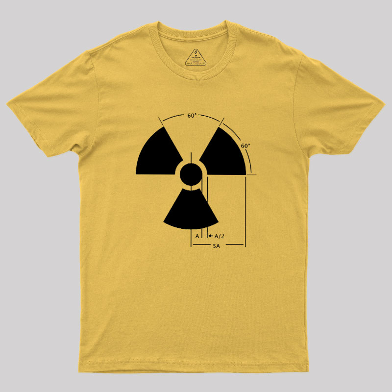 Warning Radiation Sign Geek T-Shirt