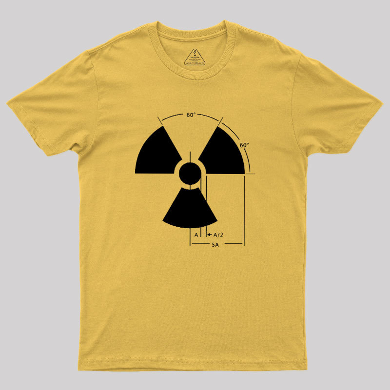 Warning Radiation Sign Geek T-Shirt