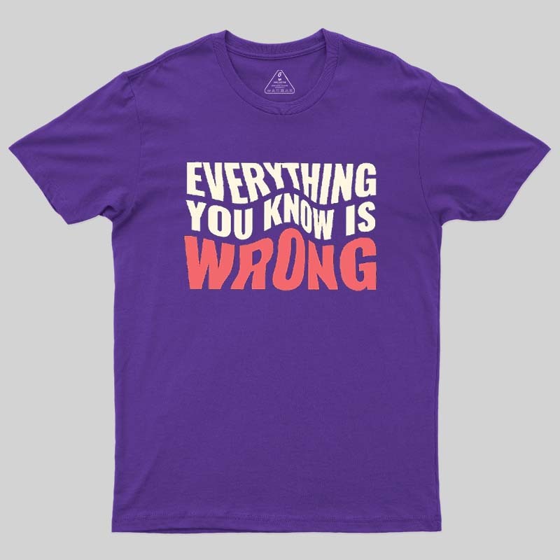 Everything You Know Is Wrong Geek T-Shirt