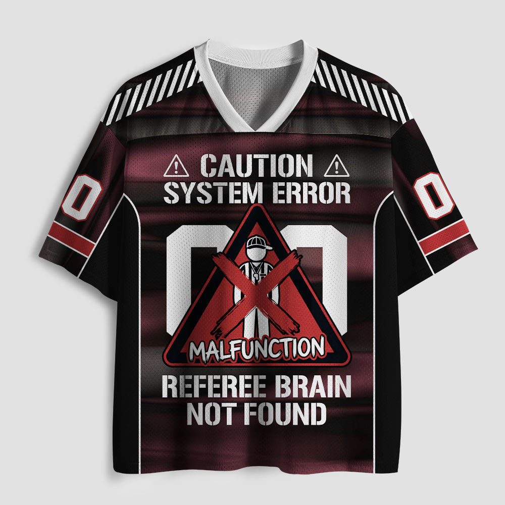 Referee Brain Not Found Geek Mesh Jersey