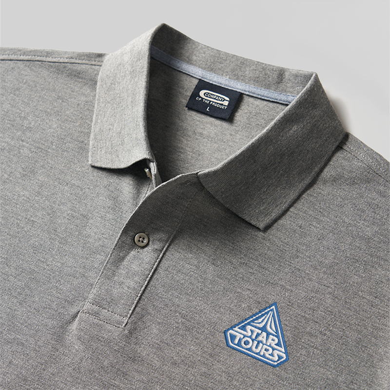 Star Tours Geek Embroidered Polo Shirts