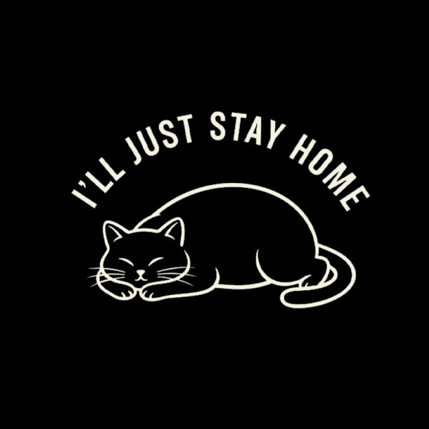 I'll Just Stay Home Geek T-Shirt