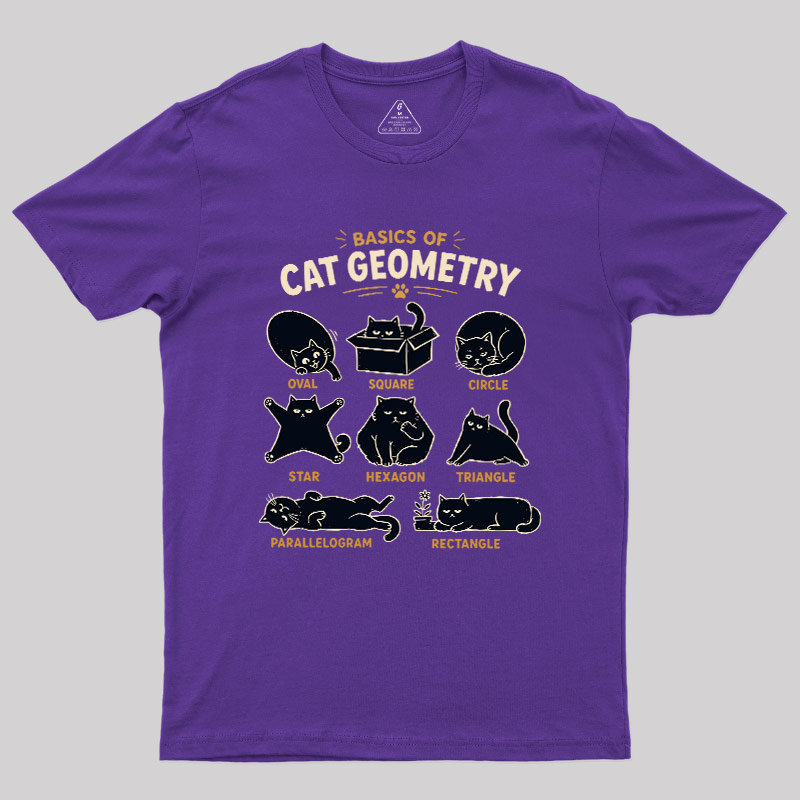 Basic Of Cat Geometry Geek T-Shirt